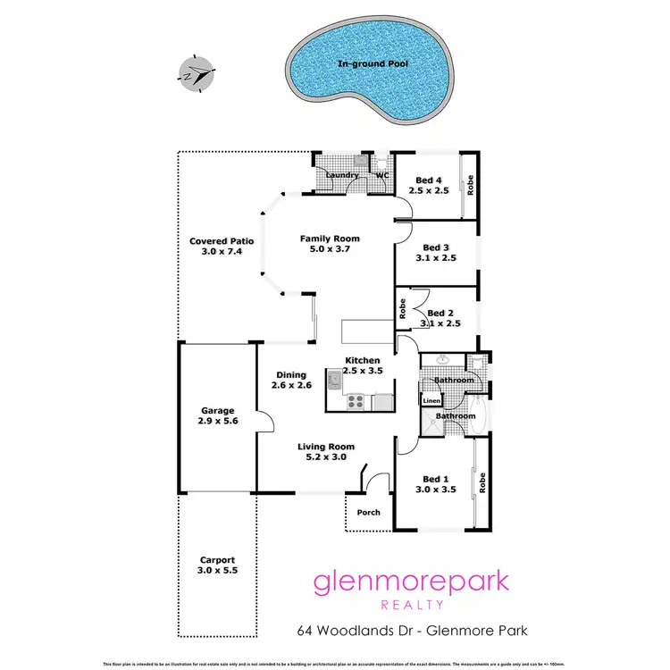 Floorplan of Homely house listing, 64 Woodlands Drive, Glenmore Park NSW 2745