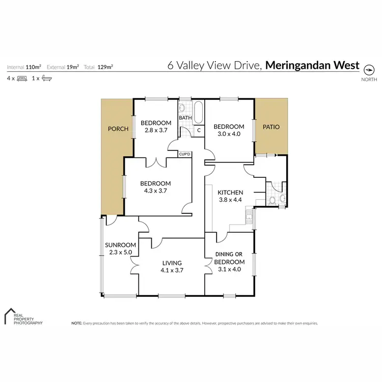 Floorplan of Homely house listing, 6 Valley View Drive, Meringandan West QLD 4352