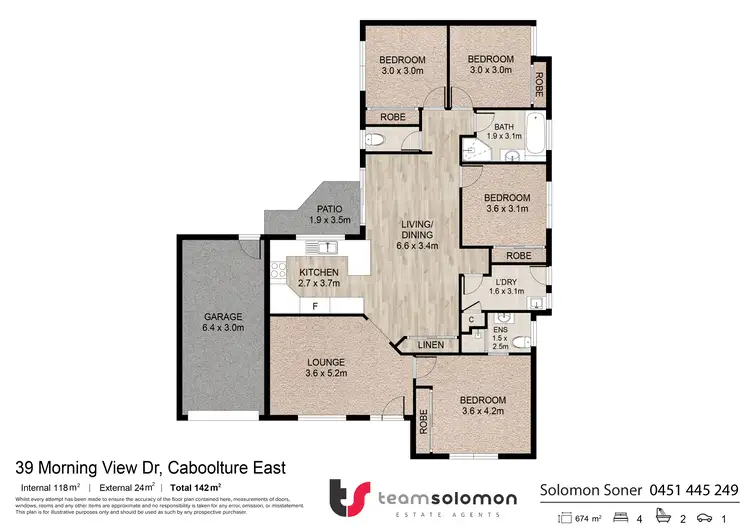 Floorplan of Homely house listing, 39 Morningview Drive, Caboolture QLD 4510