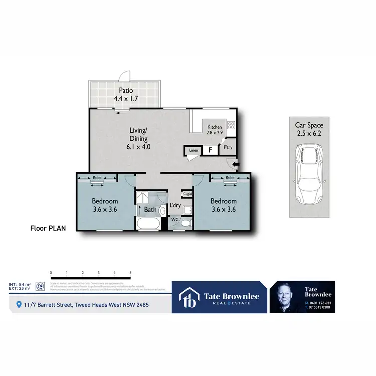 Floorplan of Homely unit listing, 11/7 Barrett Street, Tweed Heads West NSW 2485