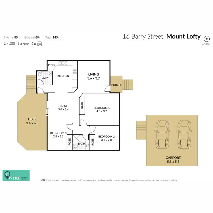 Floorplan of Homely house listing, 16 Barry Street, Mount Lofty QLD 4350
