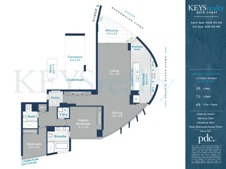 Floorplan of Homely apartment listing, 2065/1 Lennie Avenue, Main Beach QLD 4217