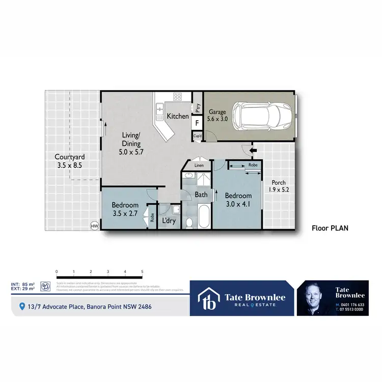 Floorplan of Homely unit listing, 13/7 Advocate Place, Banora Point NSW 2486
