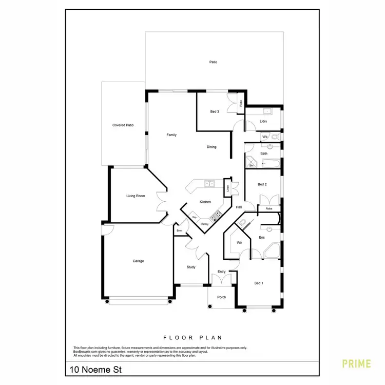 Floorplan of Homely house listing, 10 Noeme Street, Burrum Heads QLD 4659