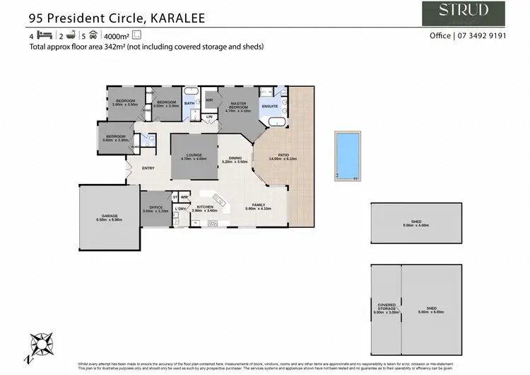 Floorplan of Homely house listing, 95 President Circle, Karalee QLD 4306
