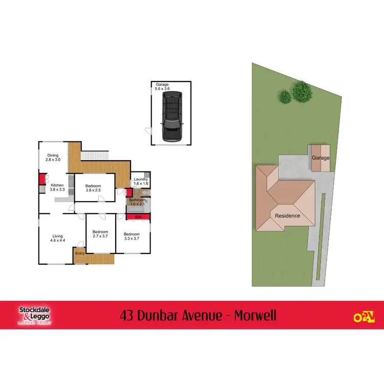 Floorplan of Homely house listing, 43 Dunbar Avenue, Morwell VIC 3840