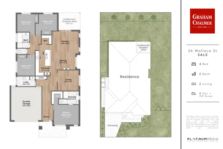 Floorplan of Homely house listing, 26 Wallace Street, Sale VIC 3850