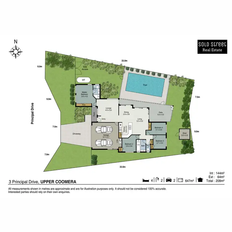 Floorplan of Homely house listing, 3 Principal Drive, Upper Coomera QLD 4209