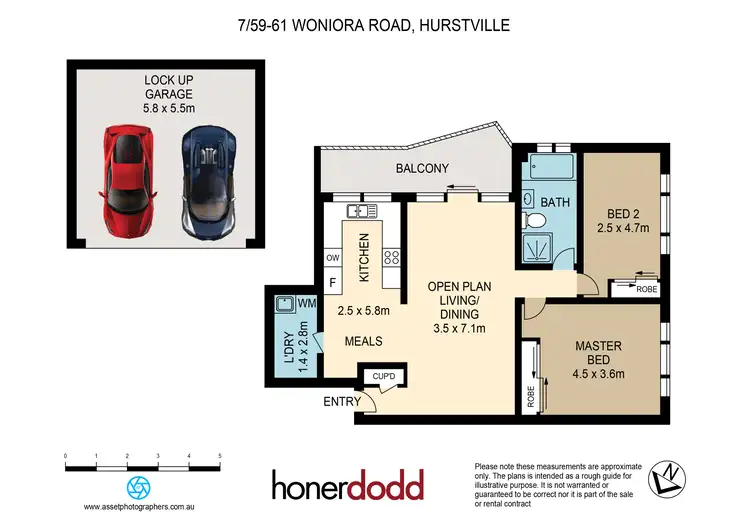 Floorplan of Homely apartment listing, 7/59-61 Woniora Road, Hurstville NSW 2220