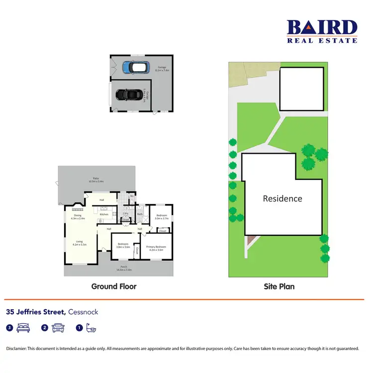 Floorplan of Homely house listing, 35 Jeffries Street, Cessnock NSW 2325