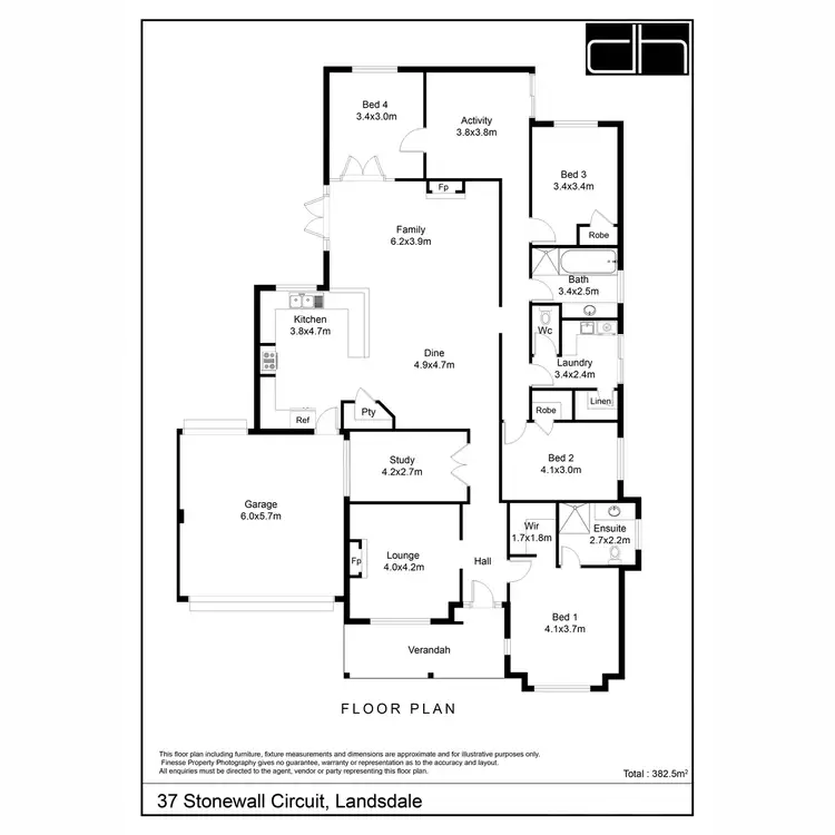Floorplan of Homely house listing, 37 Stonewall Circuit, Landsdale WA 6065