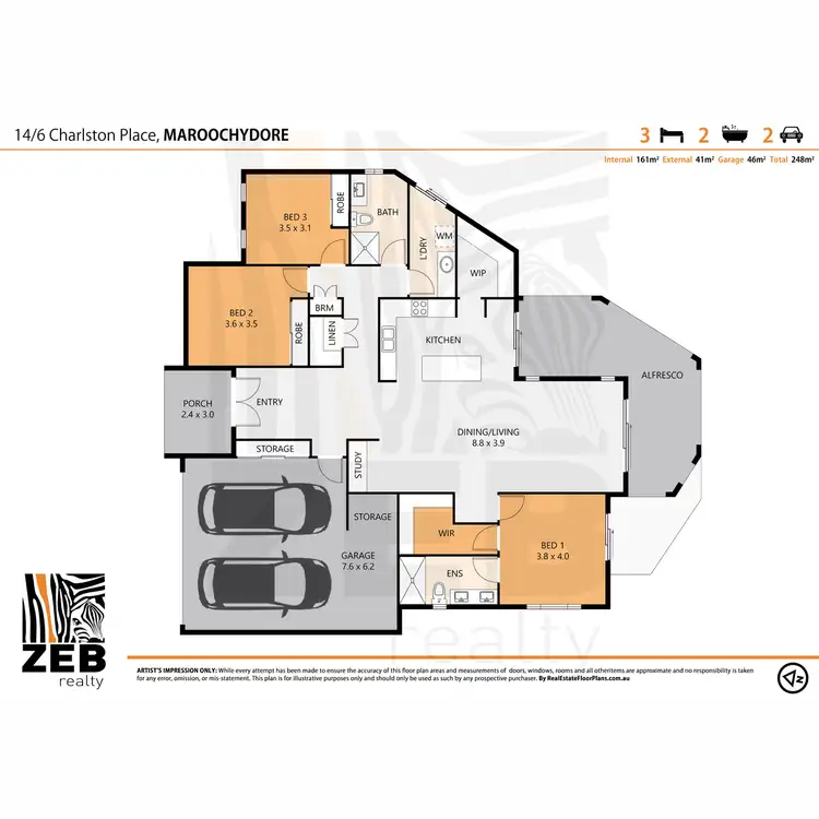 Floorplan of Homely house listing, 14/6 Charlston Place, Kuluin QLD 4558
