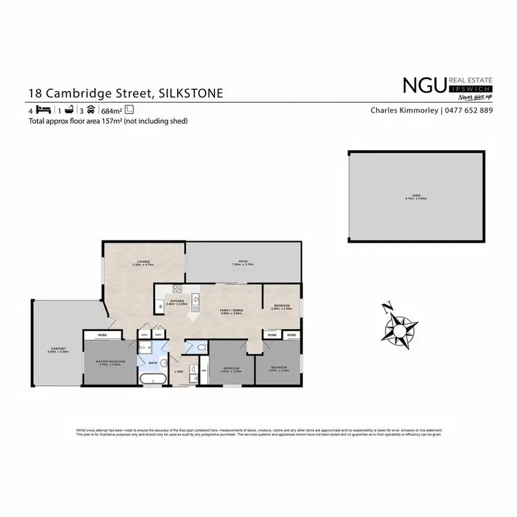 Floorplan of Homely house listing, 18 Cambridge Street, Silkstone QLD 4304
