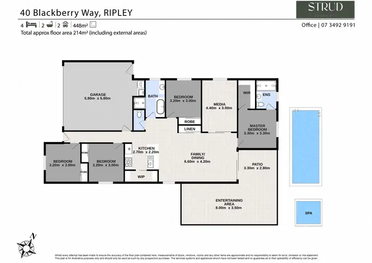 Floorplan of Homely house listing, 40 Blackberry Way, Ripley QLD 4306