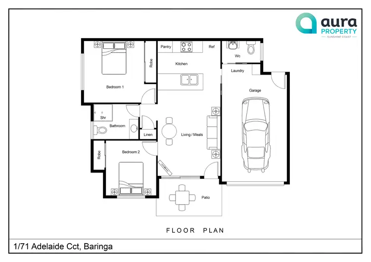 Floorplan of Homely house listing, 1/71 Adelaide Circuit, Baringa QLD 4551