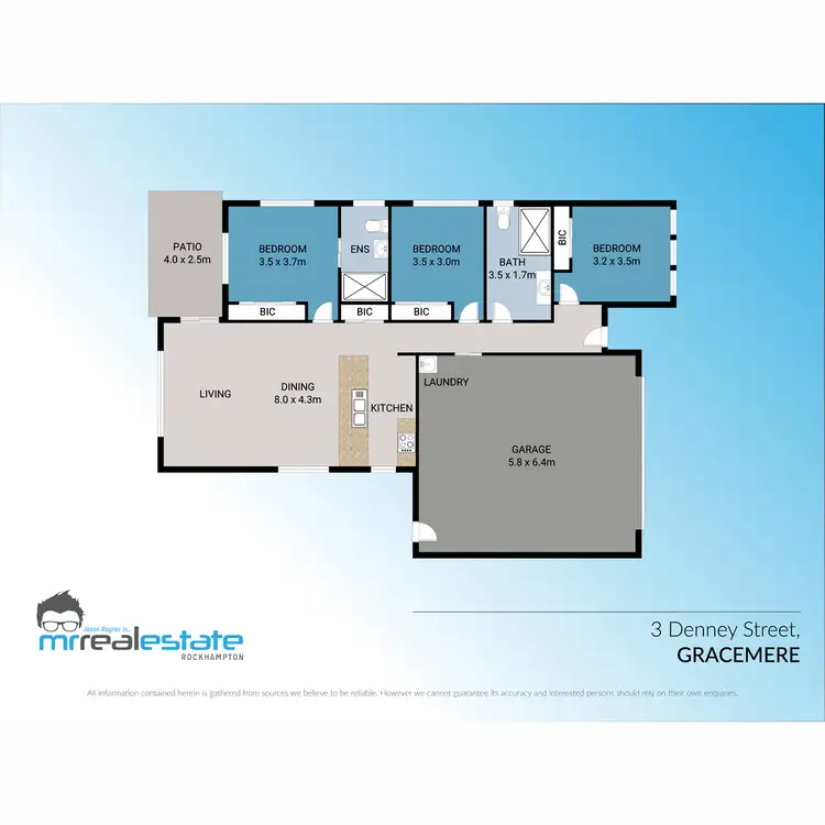 Floorplan of Homely house listing, 3 Denney Street, Gracemere QLD 4702