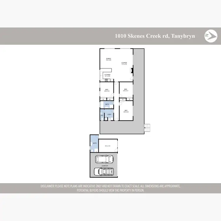 Floorplan of Homely rural property listing, 1010 Skenes Creek Road, Tanybryn VIC 3249