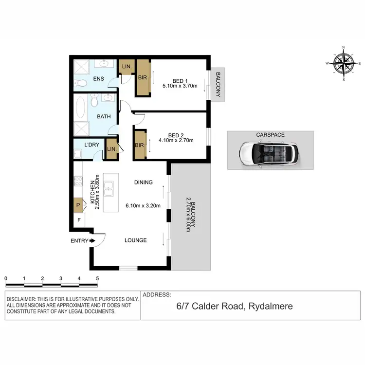 Floorplan of Homely unit listing, 6/7 Calder Road, Rydalmere NSW 2116