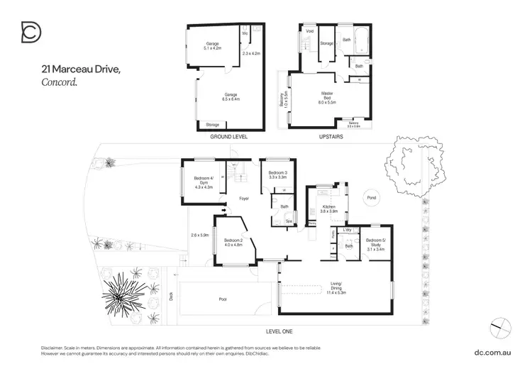 Floorplan of Homely house listing, 21 Marceau Drive, Concord NSW 2137