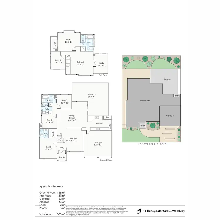 Floorplan of Homely house listing, 11 Honeyeater Circle, Wembley WA 6014