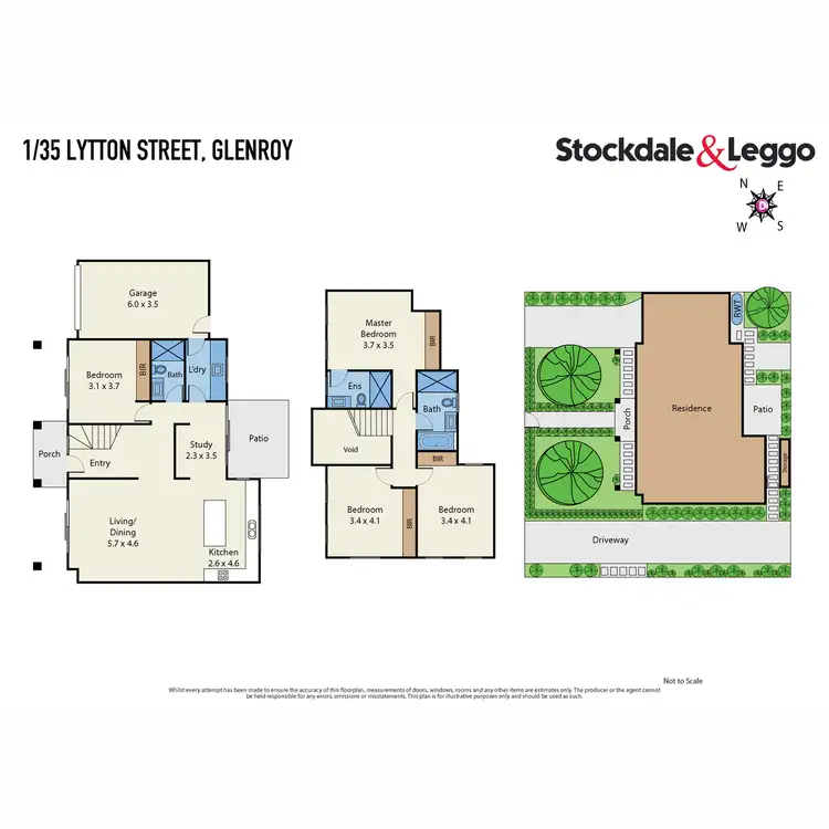 Floorplan of Homely townhouse listing, 1/35 Lytton Street, Glenroy VIC 3046