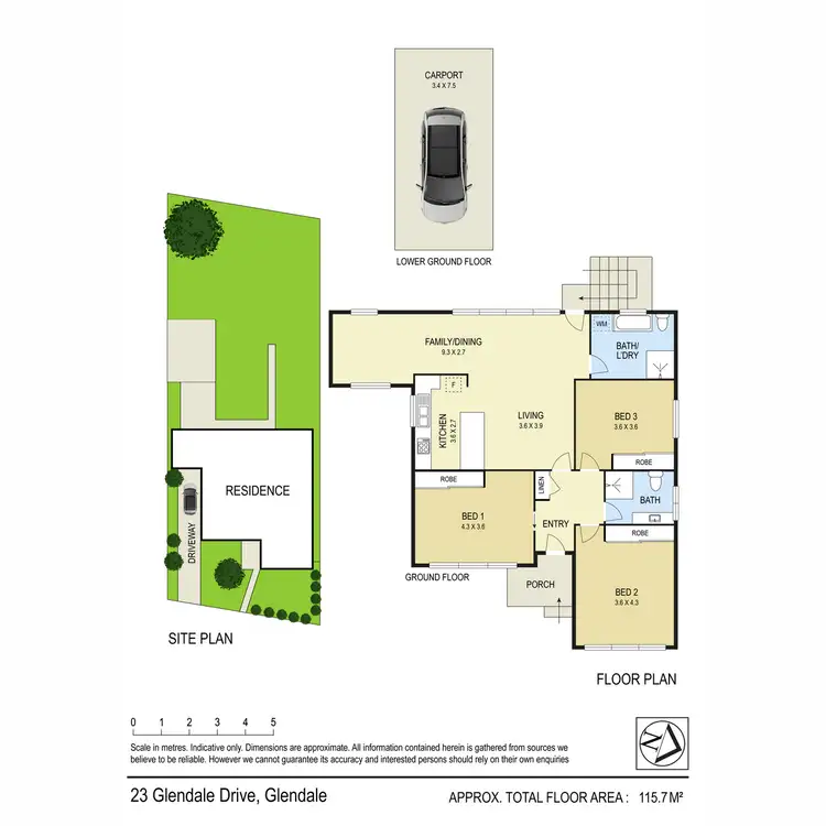 Floorplan of Homely house listing, 23 Glendale Drive, Glendale NSW 2285