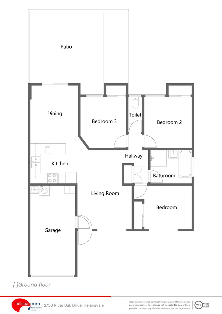 Floorplan of Homely semi-detached listing, 2/50 River Oak Drive, Helensvale QLD 4212