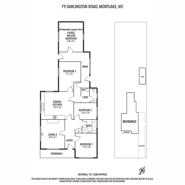 Floorplan of Homely house listing, 79 Darlington Road, Mortlake VIC 3272