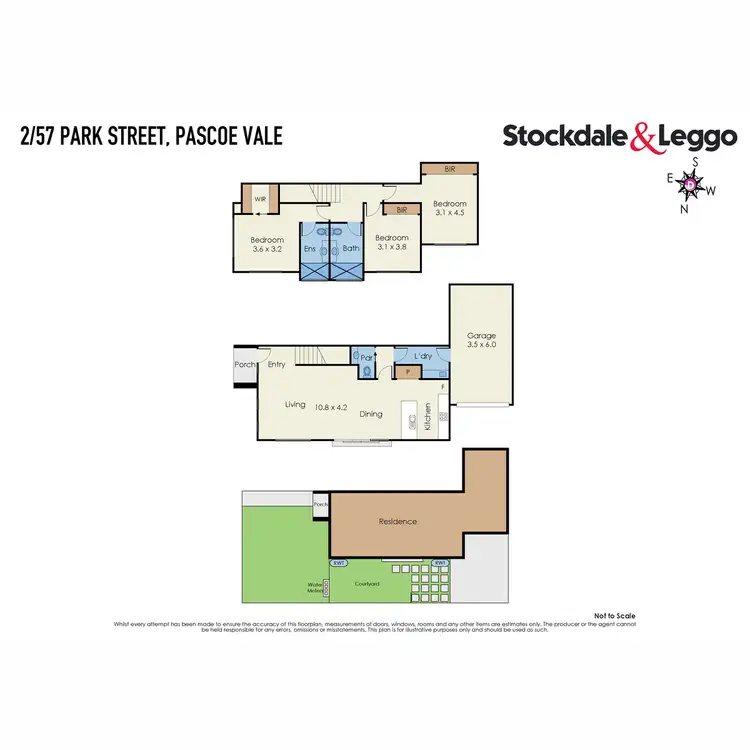 Floorplan of Homely townhouse listing, 57A Park Street, Pascoe Vale VIC 3044