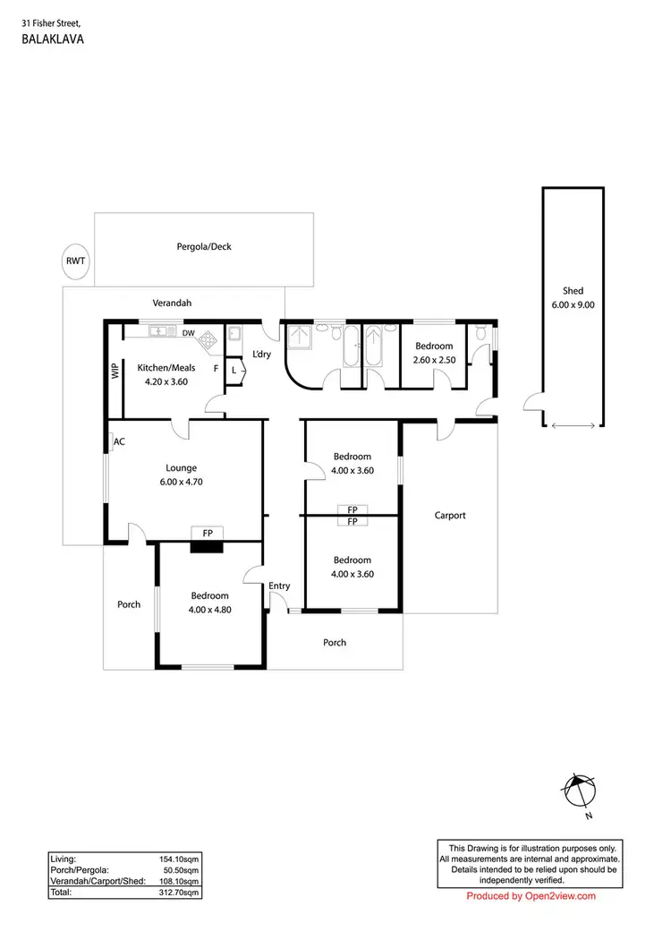 Floorplan of Homely house listing, 31 Fisher Street, Balaklava SA 5461