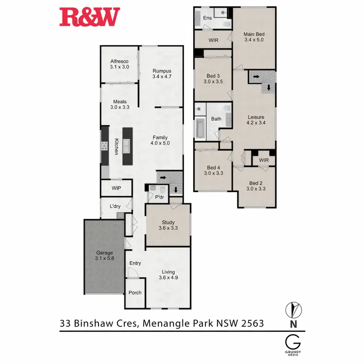 Floorplan of Homely house listing, 33 Binshaw Crescent, Menangle Park NSW 2563