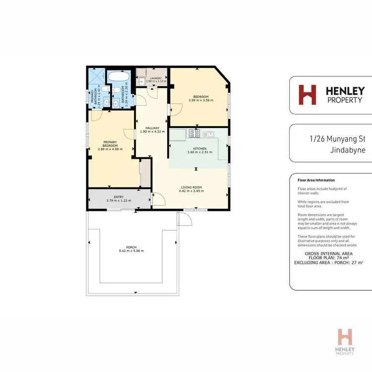 Floorplan of Homely apartment listing, 1/26 Munyang Street, Jindabyne NSW 2627