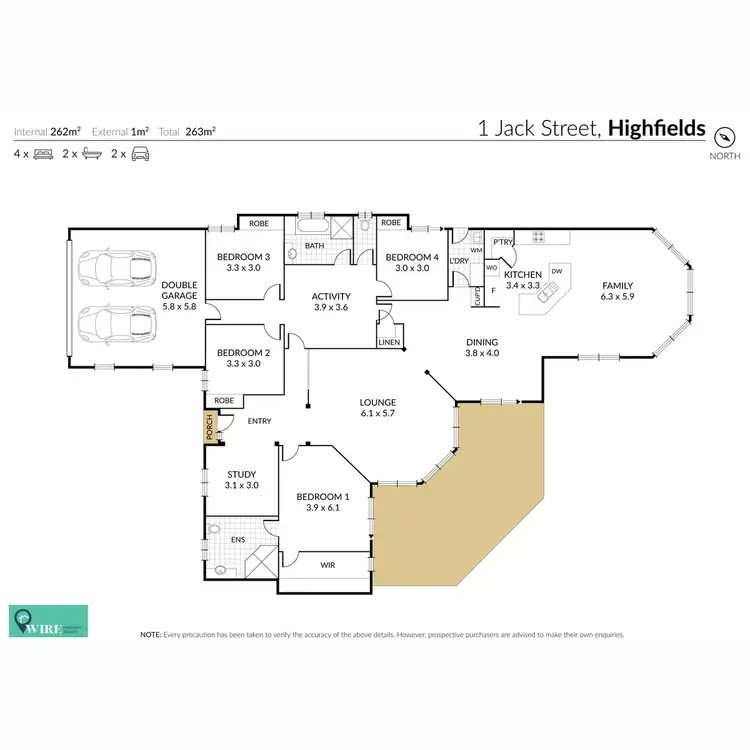 Floorplan of Homely house listing, 1 Jack Street, Highfields QLD 4352