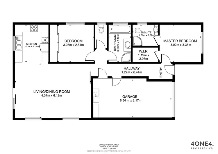 Floorplan of Homely villa listing, 3/5 Parsonage Place, Rokeby TAS 7019
