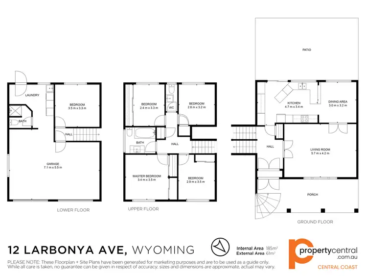 Floorplan of Homely house listing, 12 Larbonya Avenue, Wyoming NSW 2250