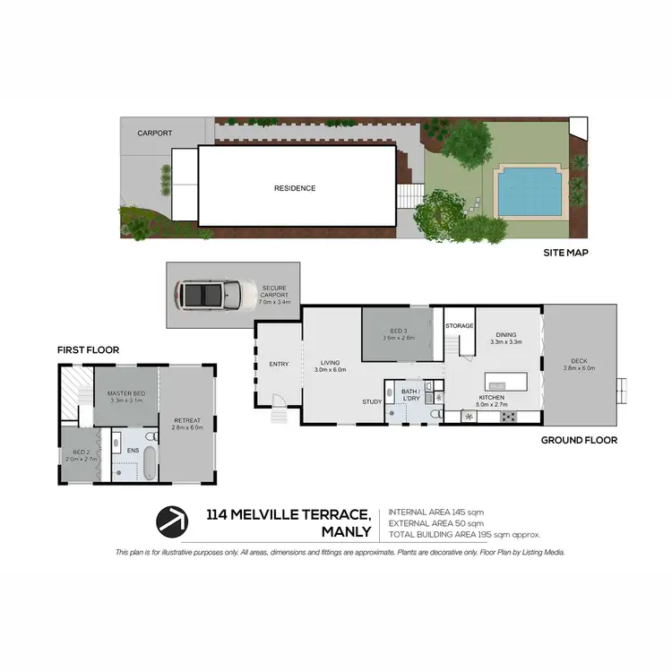 Floorplan of Homely house listing, 114 Melville Terrace, Manly QLD 4179