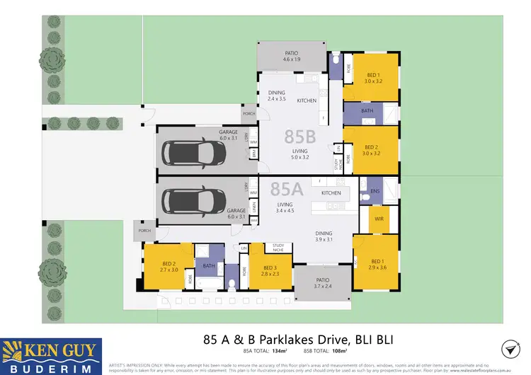 Floorplan of Homely unit listing, 85A Parklakes Drive, Bli Bli QLD 4560