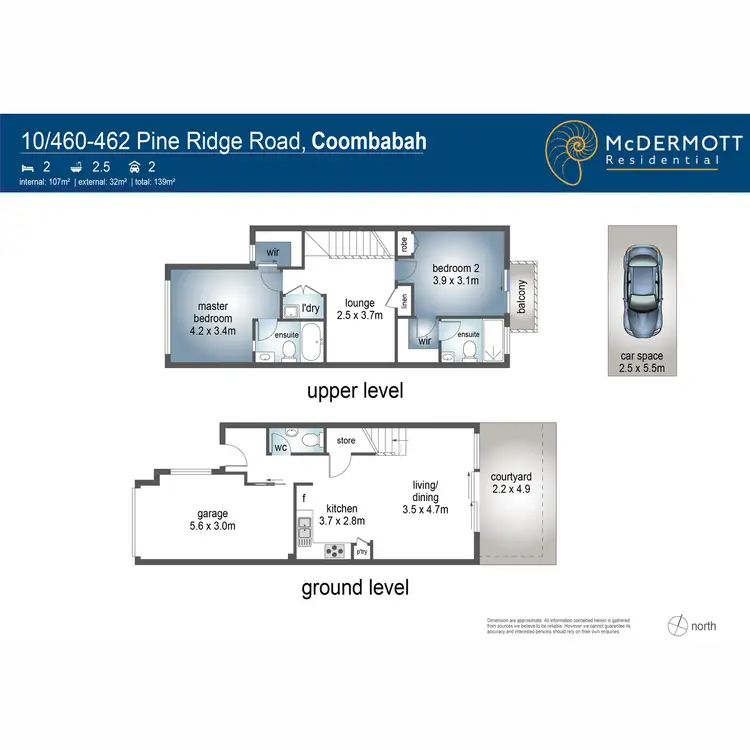 Floorplan of Homely townhouse listing, 10/460-462 Pine Ridge Road, Coombabah QLD 4216