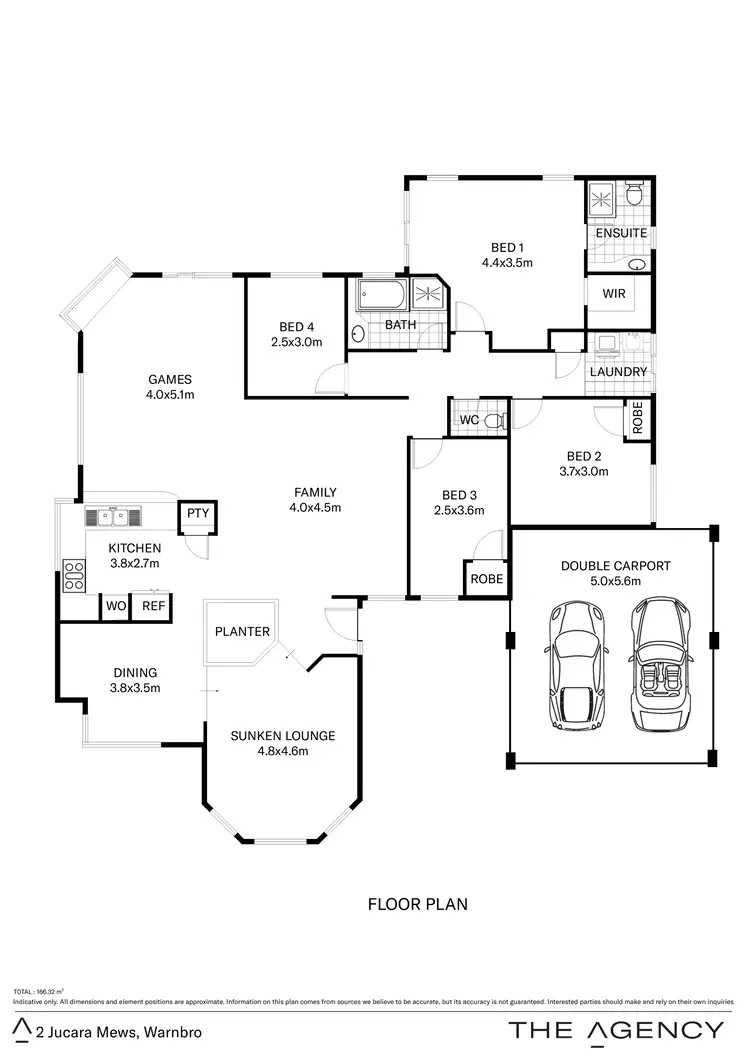 Floorplan of Homely house listing, 2 Jucara Mews, Warnbro WA 6169