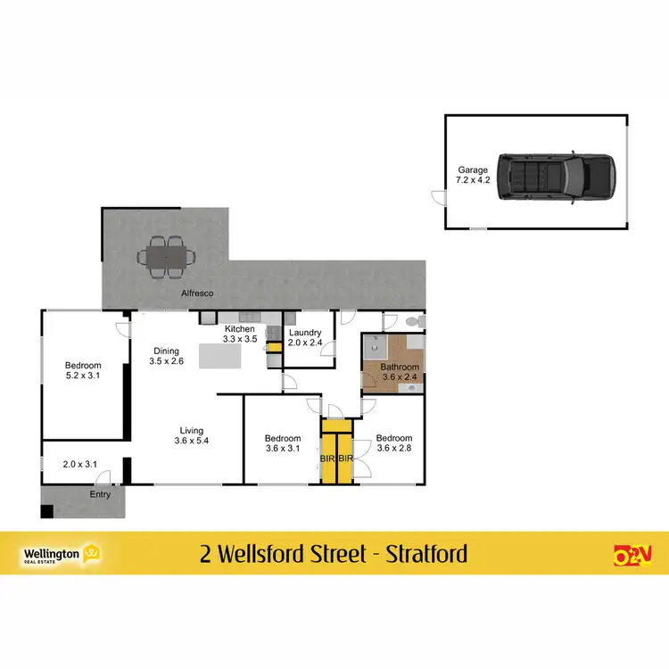 Floorplan of Homely house listing, 2 Wellsford Street, Stratford VIC 3862