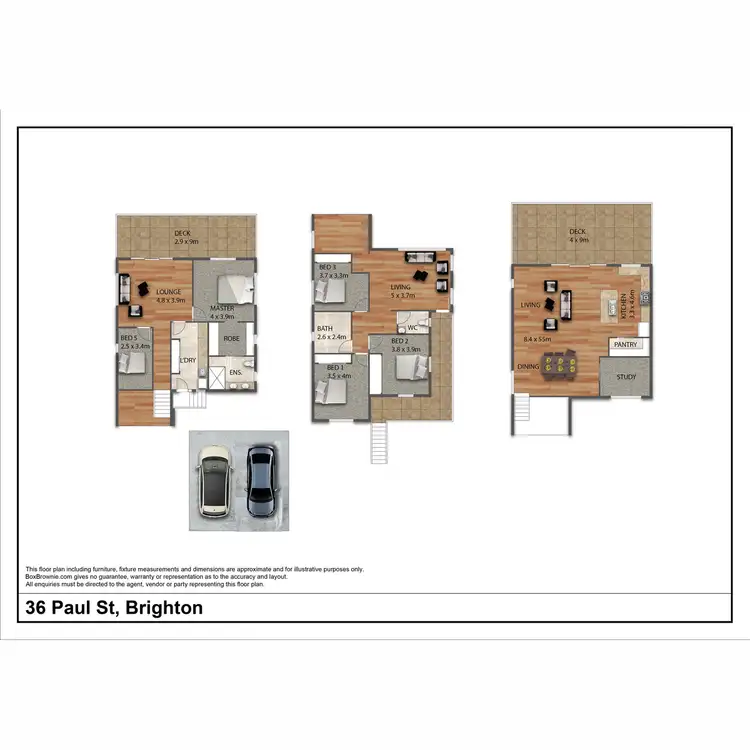Floorplan of Homely house listing, 36 Paul Street, Brighton QLD 4017