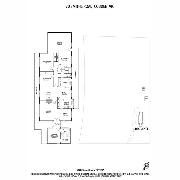 Floorplan of Homely house listing, 70 Smiths Road, Cobden VIC 3266
