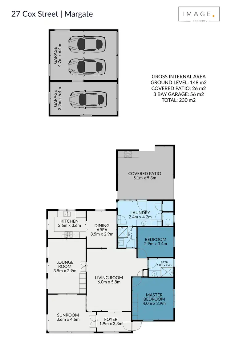 Floorplan of Homely house listing, 27 Cox Street, Margate QLD 4019