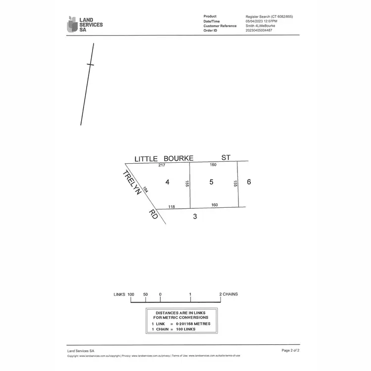 Floorplan of Homely land listing, 4 Little Bourke Street, Spalding SA 5454