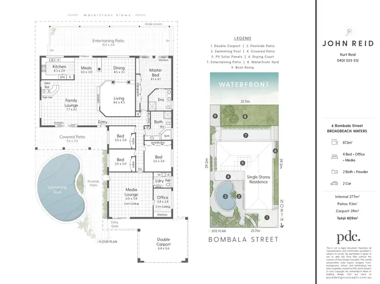 Floorplan of Homely house listing, 6 Bombala Street, Broadbeach Waters QLD 4218