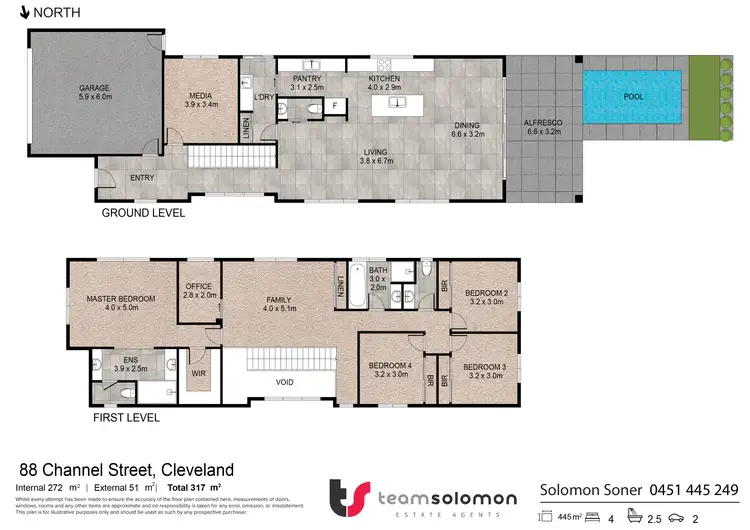 Floorplan of Homely house listing, 88a Channel Street, Cleveland QLD 4163