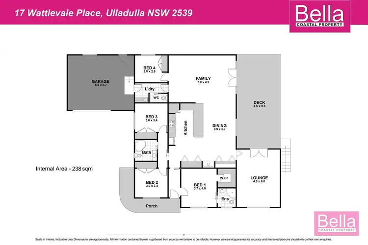Floorplan of Homely house listing, 17 Wattlevale Place, Ulladulla NSW 2539