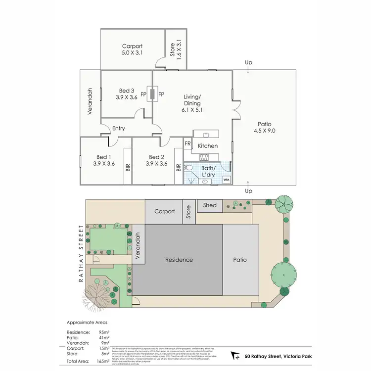 Floorplan of Homely house listing, 50 Rathay Street, Victoria Park WA 6100