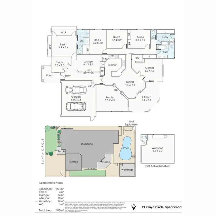 Floorplan of Homely house listing, 21 Zlinya Circle, Spearwood WA 6163