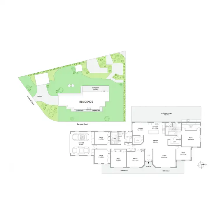 Floorplan of Homely house listing, 1 Bernard Court, Highfields QLD 4352